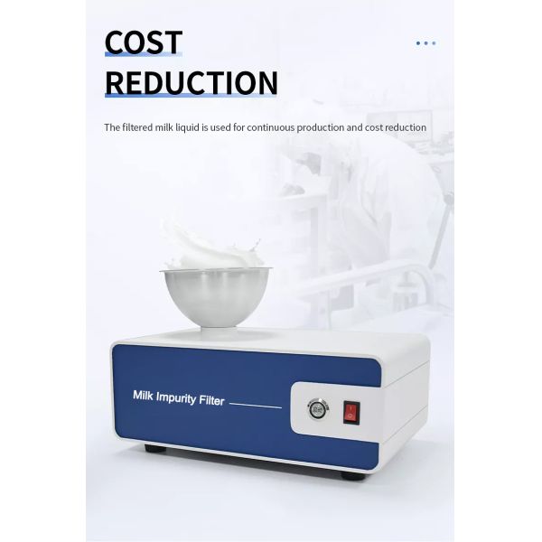 Hyz Milk Impurity Filter Low Noise Portable Dairy Impurity High Efficiency Filtration Instrument