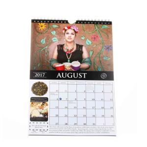 China Unique Fashion Giant Monthly Wall Calendar Coated Paper With Hanger wholesale