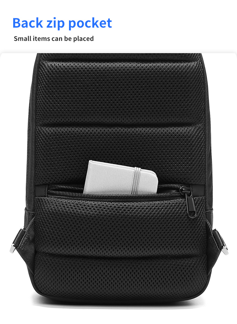 Travel One Shoulder Backpack Mens Sling Bag Preppy Style Dismountable