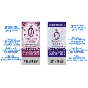 China Customized Luxury Products Official Anti Counterfeiting Security Seal Stickers wholesale