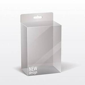 China Flat Packed Square Transparent Plastic Cosmetic Boxes wholesale