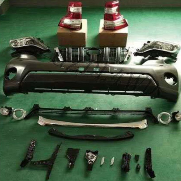Normal Facelift Bumper Kit Toyota Land Cruiser Prado 2008-2013 Upgrade To 2014-2017