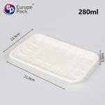 Customized Disposable plastic cornstarch compostable meat trays/food tray/fruit