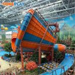 Colorful Family Raft Water Slide ODM Water Amusement Park Equipment