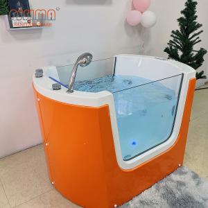 China Small Baby SPA Bathtub Massage Function Newborn Baby Bath Spa Tub With LED Lights wholesale