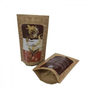 China Available Agriculture Plant Kraft Paper Packaging Bag Food Stand Up Bauug For Coffe Beans/ Oatmeal Cereal on sale