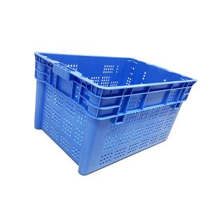 China Stackable Turnover Nestable Plastic Crate 600X400mm HDPE For Port wholesale