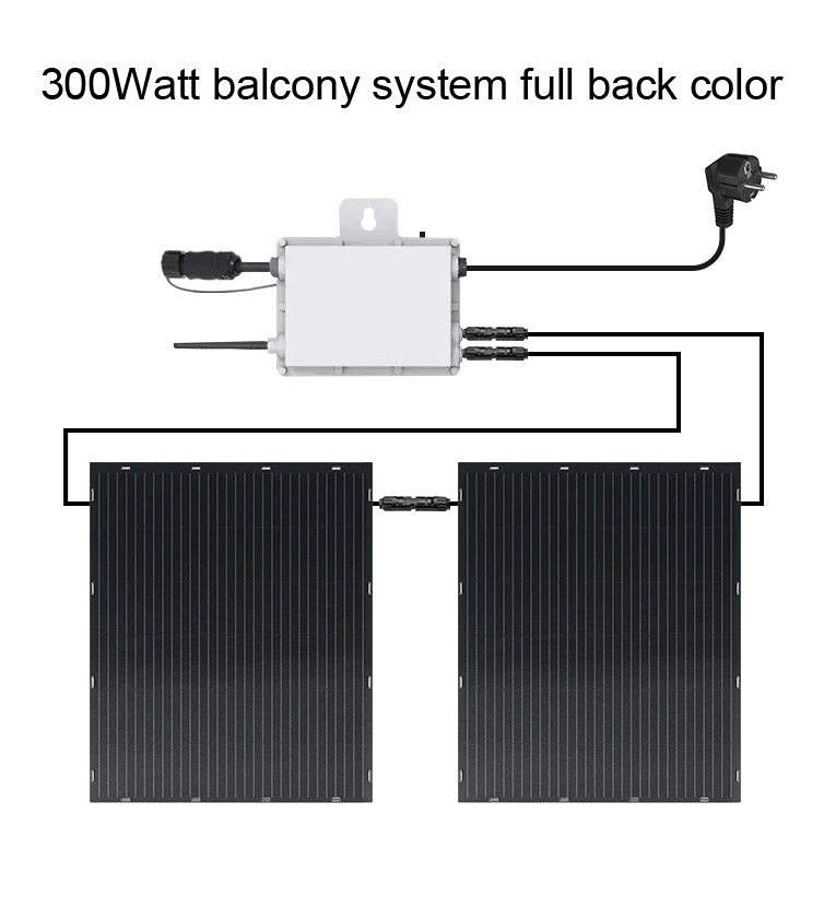 Semi Flexible Balcony Solar System Panel Adjustable Monocrystalline Silicon Type