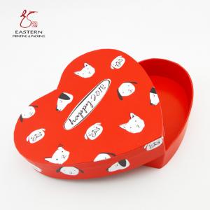 China Lovely Heart Shaped SGS Hard Cardboard Gift Boxes For Valentine