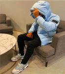 Custom Logo Men's Light Weight Bubble Coats Digital Print Outdoor Puffer Jacket