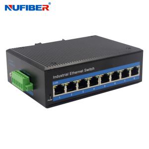 China Industrial POE Ethernet Switch 8*10/100/1000M POE UTP Port Din Rail Mount DC52V wholesale