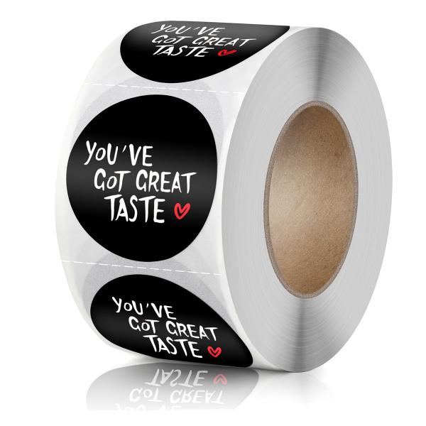 Custom round adhesive waterproof synthetic paper bottle label, roll logo label sticker printing