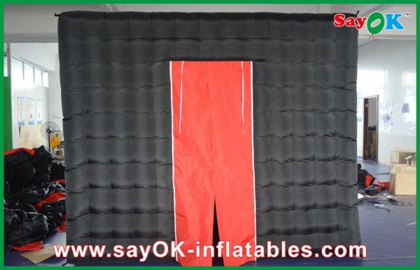Quality Wedding Photo Booth Hire Red Photo Booth Lighting Tent With LED Light Oxford Cloth Photobooth for sale