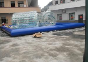 China Commercial Inflatable Swimming Pools with Water Roller and Water Balls 0.9mm PVC Tarpaulin wholesale