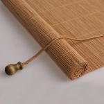 Natural Bamboo Raw Material French Windows Bamboo Roller Blinds Sun Proof