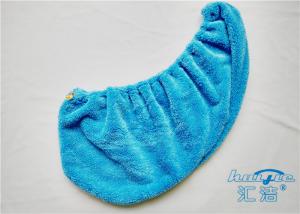 China Customized Microfiber Plush Fleece Hair-Drying Wrap Towel , Hair Care Cap on sale