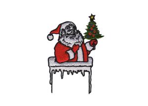 China Snowman Iron On Jacket Clothes Adhesive Embroidered Patches Christmas Stickers wholesale