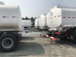 Three Axles Fuel Tanker Full Heavy Duty Semi Trailers Mechanical Suspension