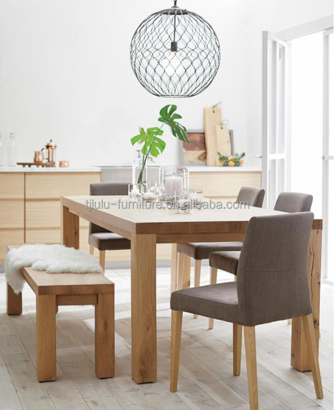 Wooden Dining Table with Modern Design and Eco-friendly Materials