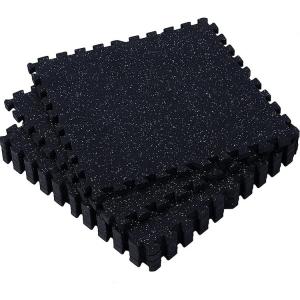 China E-Purchasing Rubber Mats Rubber Noise-Reducing Interlocking Rubber Top Eva Foam Floor Mats on sale
