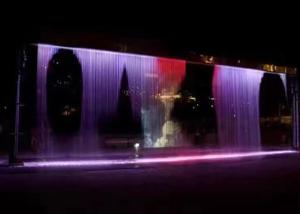 China Wall Decorative Digital Water Curtain Fountain For Hotel Lobby Office And Home wholesale