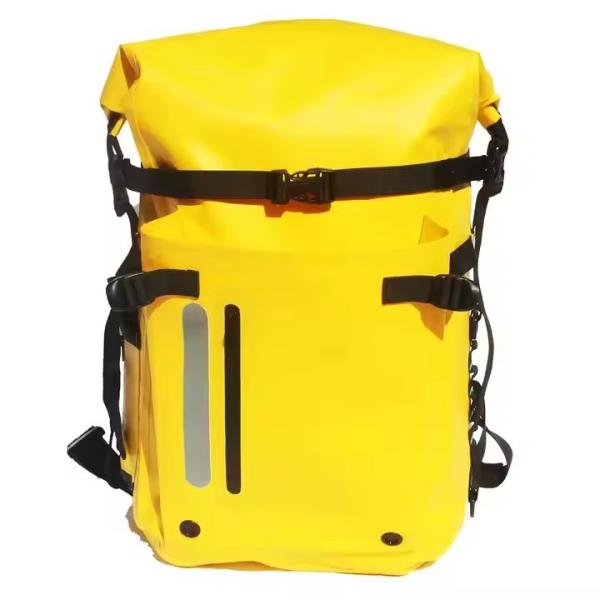 Custom Logo PVC Foldable Long Freediving Fin Bag Backpack With Double Shoulder Strap