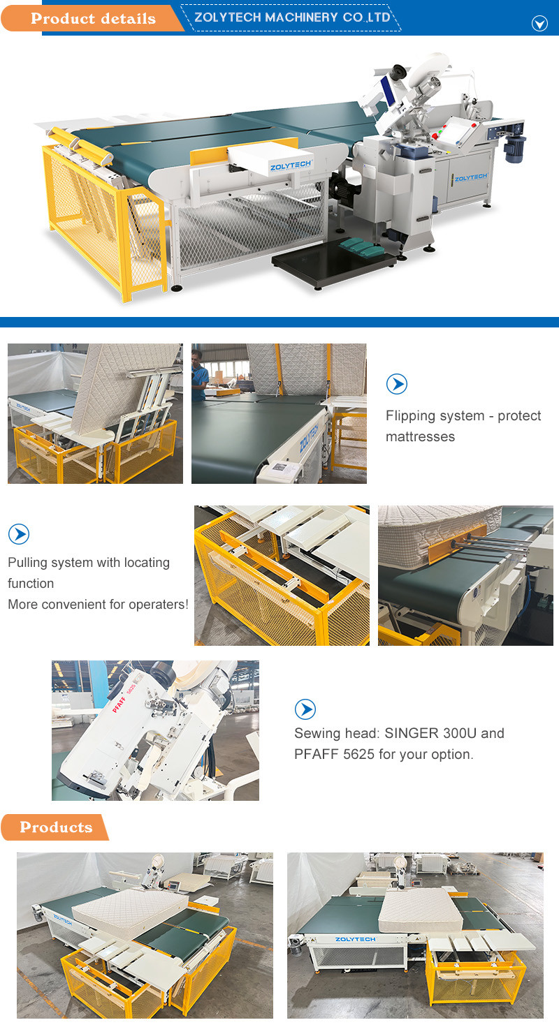 Mattress Machine Automatic Tage Edge Automatic Flipping And Pushing
