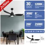 Weather Resistant 52 Inch Remote Control Ceiling Fan 360 Degree