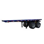 20ft 40ft Shipping Container Flat Bed Trailer with 4 Axles and 12500*2500*1550mm