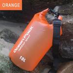 Transparent Matte PVC Water Resistant Bag , Green Dry Bag For Outdoor Activities