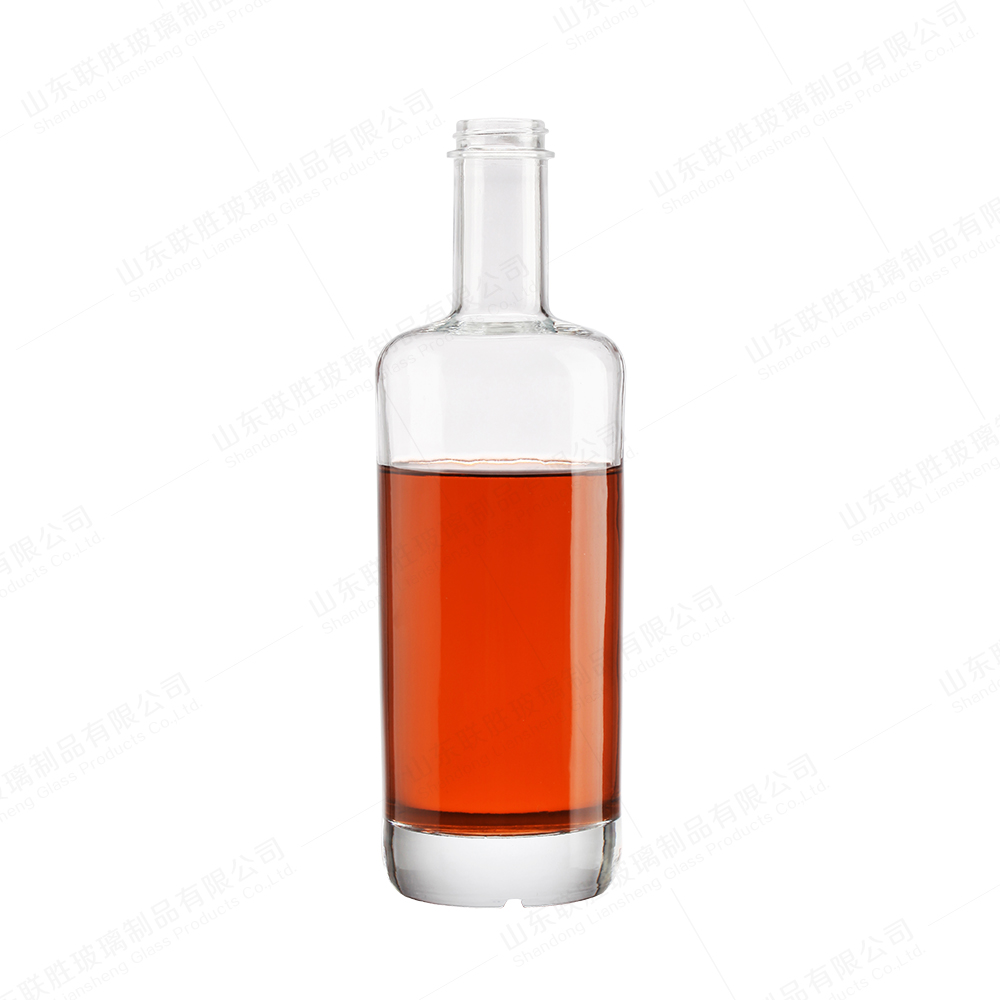 Logo Acceptable Glass Tequila Liquor Spirits Wine Bottles 500ml 750ml for Industrial