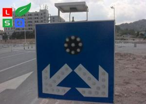 China Freestanding IP65 12V 5W Solar Powered LED Signs Lights for Traffic Safety on sale