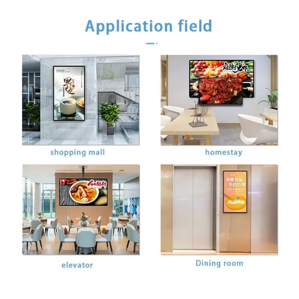 24-inch Wall Mount Digital Menu Board with RK3566 Android Platform for Restaurants and Cafes