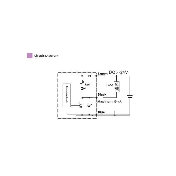 IP67 Cylinder Induction Sensor 5V DC Magnetic Switch Induction Proximity for CNC Machine Tool Automation Equipment ZPSC01L
