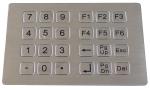 Stainless steel metal keypad for kiosk