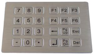 China Stainless steel metal keypad for kiosk wholesale