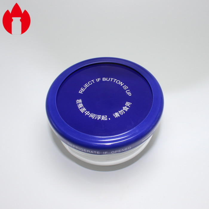 Customized Glass Bowl Container With Metal Cover