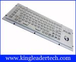 86 Keys IP65 Rated Stainless Steel Industrial Kiosk Keyboard With Trackball
