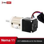 Nema11 Hybrid Stepper Motor With Gearbox 1 369 Ratio 45/52mm Length 95/110mN.m