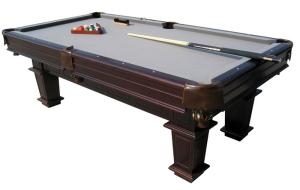 China Painting Finish Billiards Game Table MDF Frame With Strong Leg / Leather Pocket wholesale