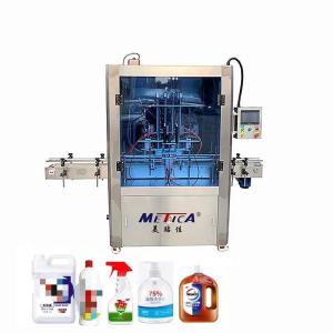 China 4 Heads Servo Motor Piston Filler Bottle Filling Mechanism / Bottle Filling System wholesale