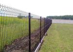 Black PVC Coated Welded Wire Mesh Fence 200mm X 50mm 5.5mm Diameter