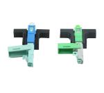 SC APC UPC Fiber Optic Quick Connector SM Green Blue Field Assembly For FTTH