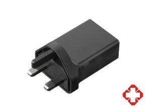 China EN/IEC 60601 Certified 5V 2A Medical Power Supply | 12V AC Adapter &amp; 24V USB Charger with UK Plug - UKCA &amp; CE Certified wholesale