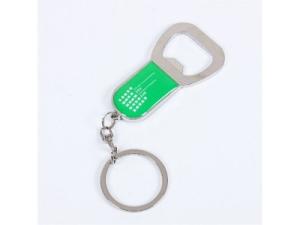 China Metal Printed Logo Bottle Opener Keychain,Factory custom cheap metal beer bottle opener, printed logo sticker, key ring wholesale