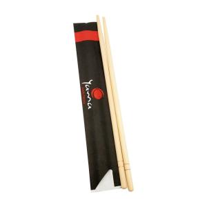 China Paper Wrapper Round Bamboo Chopsticks 20cm 23cm disposable wooden chopsticks wholesale