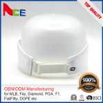 White Youth Visor Hats , Quick Dry Trendy Running Visor Cap With Velcro Closure