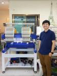 Free shipping 400*500mm 2 head cap t-shirt flat 3d computer embroidery machine