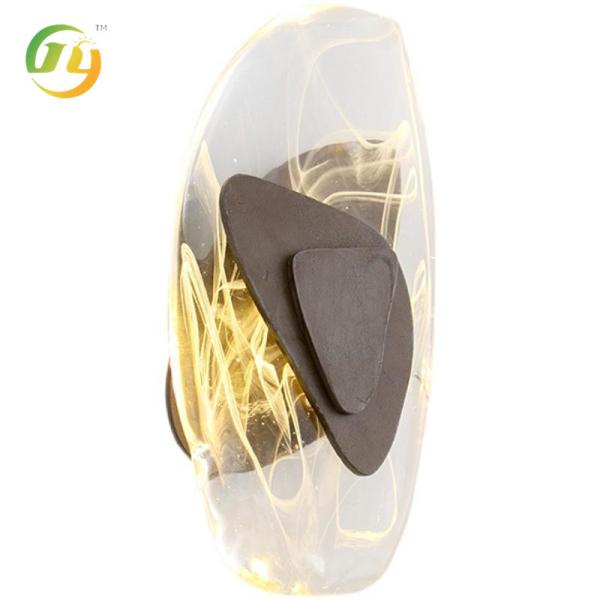 Nordic Style Crystal Glass LED Decorative Wall Lamp D200*H300mm for Corridor