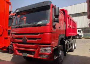 China Red Color SINOTRUK HOWO 6x4 Dump Truck 266HP LHD Type wholesale